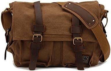SECHUNK VINTAGE askeri deri kumaşlar laptop çantalar mesajer çantalar orta