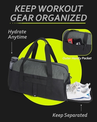 Erkekler için BAGSMART spor çantaları kadınlar için katlanabilir yolculuk çantası hafif haftason çantası ayakkabı odasıyla birlikte