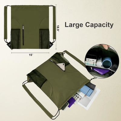 BEEGREEN DRAWSTRING-BACKBACK-GYM-BAG, BÜYÜK SPORTS BAG, STRING BACKBACK CINCH BAG Erkek ve Kadınlar için Kırmızı
