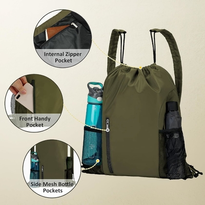 BEEGREEN DRAWSTRING-BACKBACK-GYM-BAG, BÜYÜK SPORTS BAG, STRING BACKBACK CINCH BAG Erkek ve Kadınlar için Kırmızı