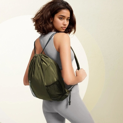 BEEGREEN DRAWSTRING-BACKBACK-GYM-BAG, BÜYÜK SPORTS BAG, STRING BACKBACK CINCH BAG Erkek ve Kadınlar için Kırmızı
