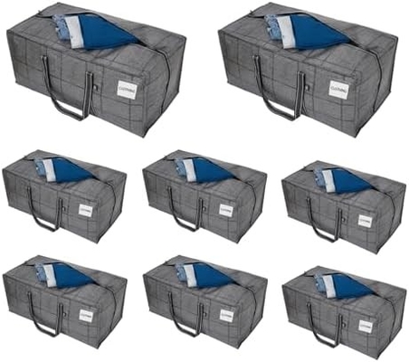 VENO 4 Paket Taşınma Çantaları Plastik Depolama Çantaları Giyim Organizasyonu Büyük W Kapak/Zip. Paketleme Kutuları/Koruğular Alternatif.
