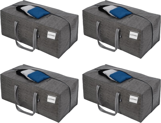 VENO 4 Paket Taşınma Çantaları Plastik Depolama Çantaları Giyim Organizasyonu Büyük W Kapak/Zip. Paketleme Kutuları/Koruğular Alternatif.