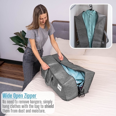 VENO 4 Paket Taşınma Çantaları Plastik Depolama Çantaları Giyim Organizasyonu Büyük W Kapak/Zip. Paketleme Kutuları/Koruğular Alternatif.