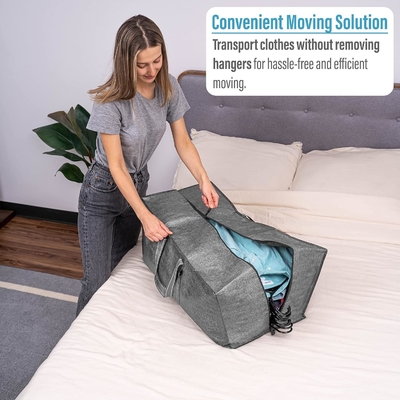 VENO 4 Paket Taşınma Çantaları Plastik Depolama Çantaları Giyim Organizasyonu Büyük W Kapak/Zip. Paketleme Kutuları/Koruğular Alternatif.