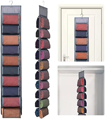 Dolap için Legging Depolama Organizer, Asılı Dolap Organizer Sistemi, 20 Roll ile Gri Kıyafet Dolap Sahibi