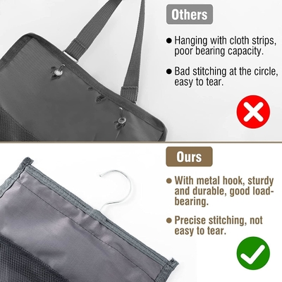 Dolap için Legging Depolama Organizer, Asılı Dolap Organizer Sistemi, 20 Roll ile Gri Kıyafet Dolap Sahibi