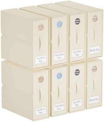 Çarşaf Organizatörleri ve Depolama, 4 Paket, Kraliçe/Kral Boyutu (Gri), Çarşaf Organizatörü, Çarşaflar İçin Kumaş Depolama Kutusu,