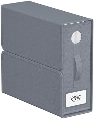 Çarşaf Organizatörleri ve Depolama, 4 Paket, Kraliçe/Kral Boyutu (Gri), Çarşaf Organizatörü, Çarşaflar İçin Kumaş Depolama Kutusu,
