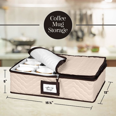 Çin Depolama Konteynerleri Yemek Tabakları, Bardaklar, Tabaklar, Kadehler ve Soslar için 5 Parçalı Taşınma Kutuları Güçlü Quilted