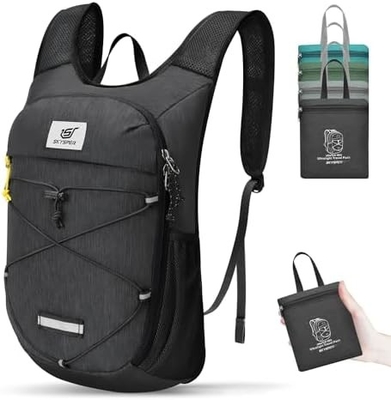 SKYSPER Katlanabilir Yürüyüş Sırt Çantası - 10L Küçük Hafif Gündüz Çantası Erkekler için Nefes Alıcı Seyahat Sırt Çantası Kadınlar