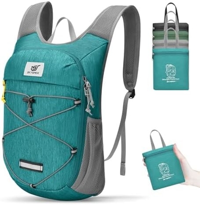 SKYSPER Katlanabilir Yürüyüş Sırt Çantası - 10L Küçük Hafif Gündüz Çantası Erkekler için Nefes Alıcı Seyahat Sırt Çantası Kadınlar