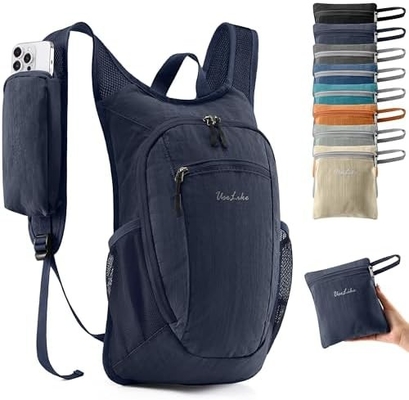10L Küçük Yürüyüş Sırt Çantası Seyahat Sırt Çantası Hafif Paketlenen Sırt Çantası Kadınlar Erkekler ((Beige)