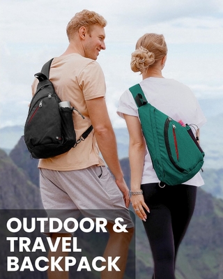 OutdoorMaster Sling Bag, Hiking Daypack, Crossbody Shoulder Chest Urban Outdoor Travel Backpack for Women &amp; Men (Kadınlar ve Erkekler İçin Şehir Dışarı Seyahat Sırt Çantası)