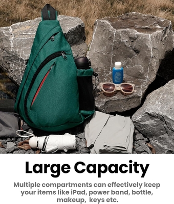 OutdoorMaster Sling Bag, Hiking Daypack, Crossbody Shoulder Chest Urban Outdoor Travel Backpack for Women &amp; Men (Kadınlar ve Erkekler İçin Şehir Dışarı Seyahat Sırt Çantası)