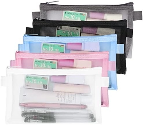 Classycoo Kalem Kutusu 4 Paket Fermuar Kalem Cüzdanı, Çok Fonksiyonlu Açık Kalem Çantası Organizer Kağıtçılığı Depolama Çantası