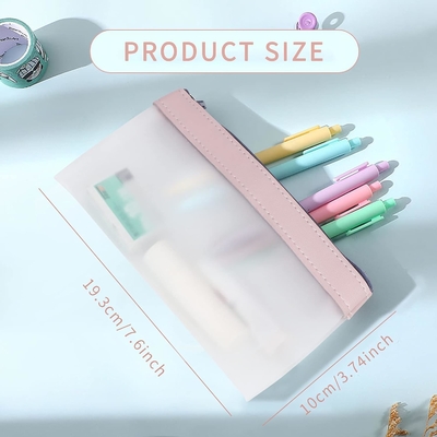Classycoo Kalem Kutusu 4 Paket Fermuar Kalem Cüzdanı, Çok Fonksiyonlu Açık Kalem Çantası Organizer Kağıtçılığı Depolama Çantası