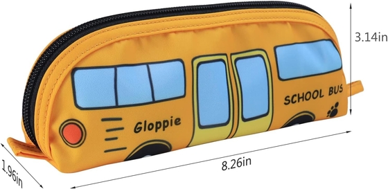 Gloppie Cute Kalem Kutusu Kawaii Kalem Çantası Küçük Kalem Kutusu Sade Kalem Çantaları Fermuarlı Kalem Kutusu Otobüs Kalem Kutusu