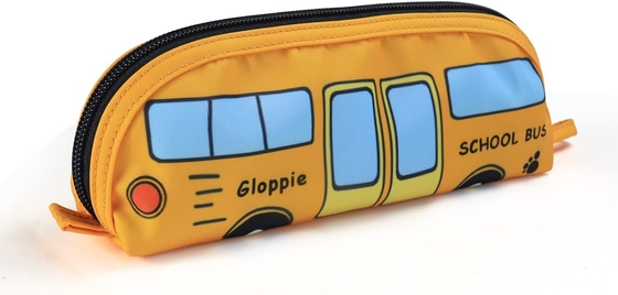 Gloppie Cute Kalem Kutusu Kawaii Kalem Çantası Küçük Kalem Kutusu Sade Kalem Çantaları Fermuarlı Kalem Kutusu Otobüs Kalem Kutusu