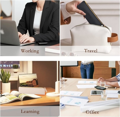 ISuperb 4 Pcs Küçük Kalem Kutusu PU Deri Kalem Çantası Su geçirmez Organizer Depolama Çantası Kadınlar İçin Kozmetik Fermuar Çantası