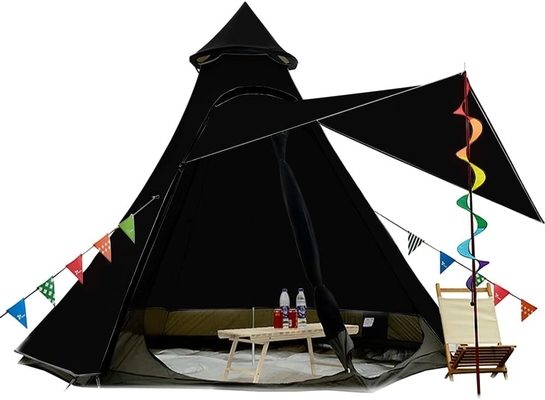 12'x10'x8'Dome Kamp Çadırı 5-6 kişi 4 Sezon Çift Katman Su geçirmez Anti-UV Rüzgar geçirmez Çadırlar Aile Açık Hava Kampı