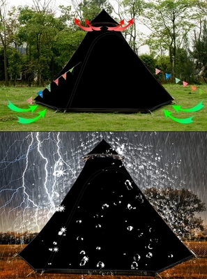 12'x10'x8'Dome Kamp Çadırı 5-6 kişi 4 Sezon Çift Katman Su geçirmez Anti-UV Rüzgar geçirmez Çadırlar Aile Açık Hava Kampı