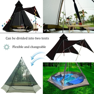 12'x10'x8'Dome Kamp Çadırı 5-6 kişi 4 Sezon Çift Katman Su geçirmez Anti-UV Rüzgar geçirmez Çadırlar Aile Açık Hava Kampı