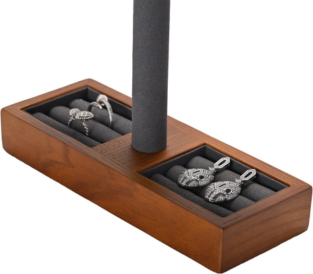 Katı Ahşap Saat Ekranı Stand T-bar Watch Stand Mücevher Sahibi Stand Saat Kulesi Erkekler için Saat Sahibi Organizer Erkekler için