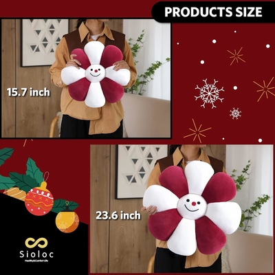Çiçek Yastığı, Çiçek Şekilli At Yastığı Noel Dekoru Çiçek Yer Yastığı, Oturma Yastığı, Tatlı Oda Dekoru &amp; Plush