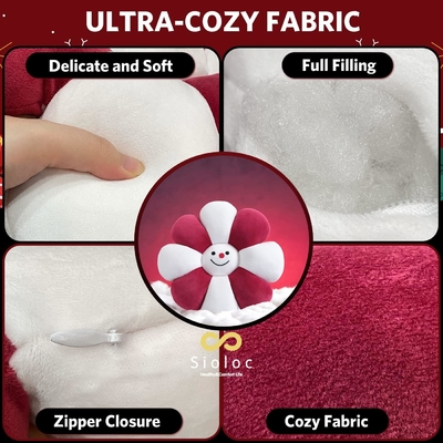 Çiçek Yastığı, Çiçek Şekilli At Yastığı Noel Dekoru Çiçek Yer Yastığı, Oturma Yastığı, Tatlı Oda Dekoru &amp; Plush