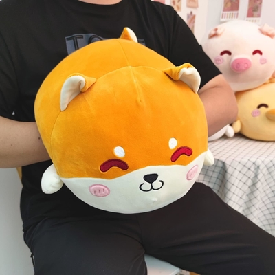 Shiba Inu Yumurtalı Yastık Dolu Hayvan Tatlı Yumurtalı Oyuncak Sıvık Anime Corgi Yumurtalı Yumurtalı Kawaii Yumuşak Kucaklama Yastığı