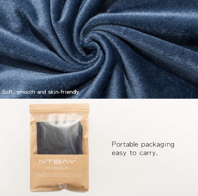 NTBAY 2 Paket Zippered Velvet King Yastık Kapakları, Süper Yumuşak ve Konforlu Lüks Pürüzlü Flannel Yastık Kapakları Zipper ile, 20x36