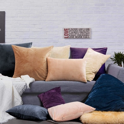 NTBAY 2 Paket Zippered Velvet King Yastık Kapakları, Süper Yumuşak ve Konforlu Lüks Pürüzlü Flannel Yastık Kapakları Zipper ile, 20x36