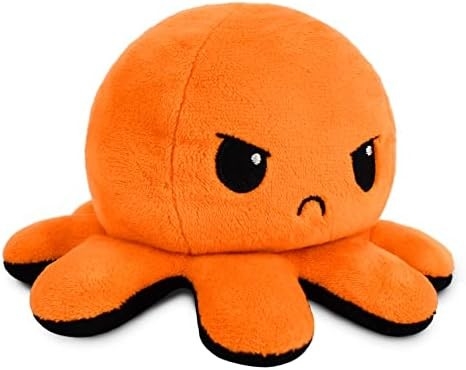 TeeTurtle - Orijinal Dönüştürülebilir Ahtapot Plushie - Sevgi + Nefret - Tatlı Duygusal Fidget Dolu Hayvanlar