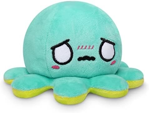 TeeTurtle - Orijinal Dönüştürülebilir Ahtapot Plushie - Sevgi + Nefret - Tatlı Duygusal Fidget Dolu Hayvanlar