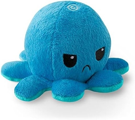 TeeTurtle - Orijinal Dönüştürülebilir Ahtapot Plushie - Sevgi + Nefret - Tatlı Duygusal Fidget Dolu Hayvanlar