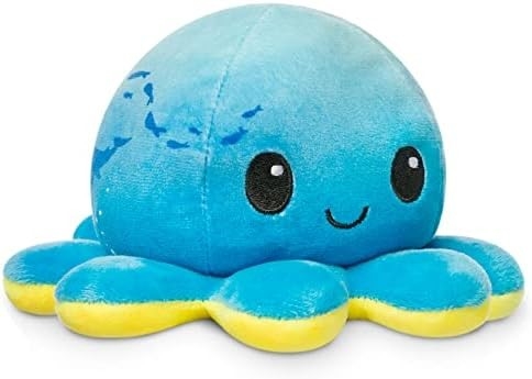 TeeTurtle - Orijinal Dönüştürülebilir Ahtapot Plushie - Sevgi + Nefret - Tatlı Duygusal Fidget Dolu Hayvanlar