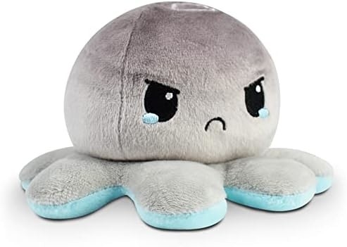 TeeTurtle - Orijinal Dönüştürülebilir Ahtapot Plushie - Sevgi + Nefret - Tatlı Duygusal Fidget Dolu Hayvanlar