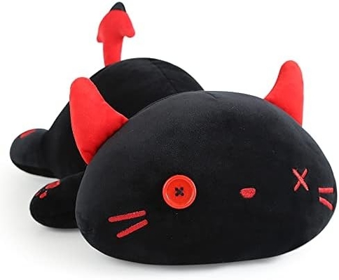 Onsoyours Cute Kitten Plush Toy 25.5 inç Dolu Hayvan Evcil Hayvan Kitty Yumuşak Anime Kedi Çocuklar için Büyük Plush Yastık (Beyaz A, 25.5