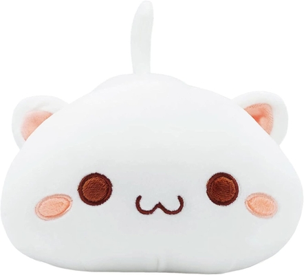 Onsoyours Cute Kitten Plush Toy 25.5 inç Dolu Hayvan Evcil Hayvan Kitty Yumuşak Anime Kedi Çocuklar için Büyük Plush Yastık (Beyaz A, 25.5