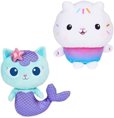 Gabby's Dollhouse, 7 inç Kitty Fairy Purr-ific Plüş Oyuncağı, 3 yaş ve üstü için Çocuk Oyuncakları
