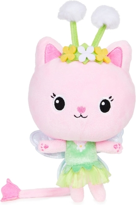 Gabby's Dollhouse, 7 inç Kitty Fairy Purr-ific Plüş Oyuncağı, 3 yaş ve üstü için Çocuk Oyuncakları