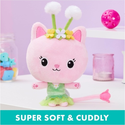 Gabby's Dollhouse, 7 inç Kitty Fairy Purr-ific Plüş Oyuncağı, 3 yaş ve üstü için Çocuk Oyuncakları