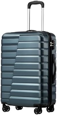 Bavul PC ABS TSA Bagaj 3 Parça Set Lock Spinner Taşı (Tel mavi)