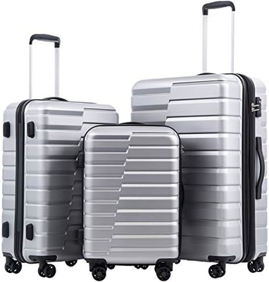 Bavul PC ABS TSA Bagaj 3 Parça Set Lock Spinner Taşı (Tel mavi)