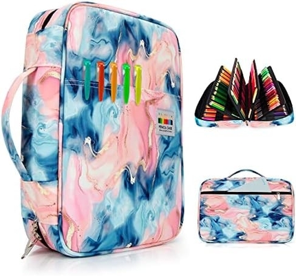300 Slots Color Pencil Case - Pen Case Organizer with Handy Wrap &amp; Zipper, Prismacolor Color Pen için çok katmanlı tutucu