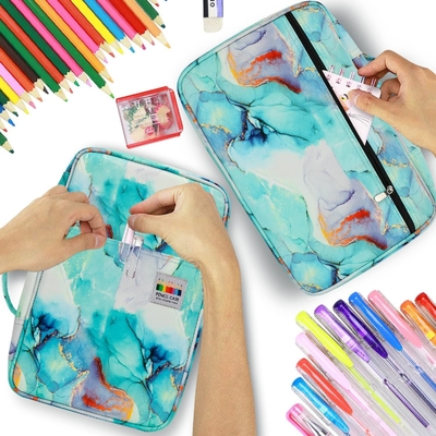 300 Slots Color Pencil Case - Pen Case Organizer with Handy Wrap &amp; Zipper, Prismacolor Color Pen için çok katmanlı tutucu