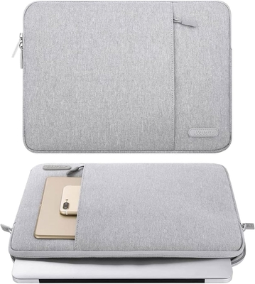 Dizüstü bilgisayar kolye çantası MacBook Air 13 M3 A3113 M2 / Pro 13 M2 M1 ile uyumludur,Cebesi olan Polyester Dikey Kasa, Gri