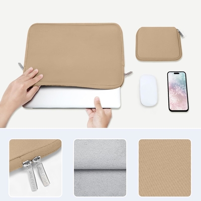 Dizüstü bilgisayar koltuğu MacBook Air/Pro ile uyumludur, 13-13.3 inç dizüstü bilgisayar, Neoprene çanta küçük kılıflı, kayısı