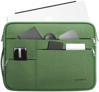 13-14 inçlik MacBook Pro için uygundur, el ve aksesuar cebesi olan geri dönüştürülmüş PET dizüstü bilgisayar taşıma çantası